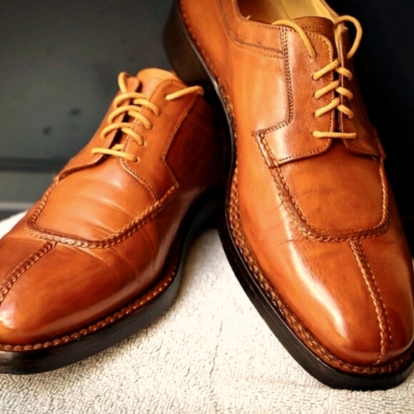 Lidfort for Barneys New York 9.5-US Brown Split Toe Norvegese Oxfords - Picture 4 of 16